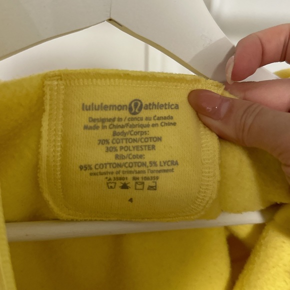 Lululemon Lemon-Yellow Scuba Jacket - Picture 2 of 2